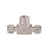 Marca Roke Tubería Métrica 2-50 mm Acero Inoxidable Doble Virola Rosca Interna Conector Tee de Rama
