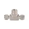 Roke Brand Comercio Exterior se Especializa en Suministrar Tuberías Métricas de 2-50 mm de Acero Inoxidable con Doble Virola Conectores de Tee de Tubo de Rama con Rosca Interna