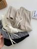Calça de Tricô de Cashmere Macio Wide Leg Feminina Outono Cintura Alta Drapeado Solta Casual Reta Calças Transfronteiriças