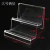 Carteira Plástica Transparente Acrílica Exibidor de Unhas Vestível Suporte para Transmissão ao Vivo/Suporte de Carteira/Janela de Coleta de Celular para Máscara