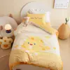 Juego de Ropa de Cama de Algodón de Tres Piezas para Jardín de Infancia Clase A para Niños, Especial para la Entrada al Jardín de Infancia, Colcha Pequeña, Juego de Ropa de Cama de Seis Piezas para la Hora de la Siesta