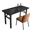 No requiere montaje, mesa plegable para propiedades de alquiler, escritorio para computadora, mesa rectangular de entrenamiento, mesa de comedor plegable