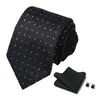 Lugar de fábrica set de corbatas para hombre y mujer alta densidad 1200 pines set de corbata formal de negocios corbata de moño venta al por mayor