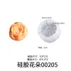 12 cavidades estéreo flor rosa camélia hibisco peônia flor de sabão artesanal flor de vela molde de silicone