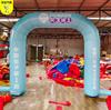 Arco Inflable Ceremonia de Apertura Decoración Publicitaria Promoción Nueva Tienda Exterior Luminoso Arco Iris Arco Cerrado