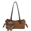 Bolsa de Ombro Simples Estilo Coreano Casual de Nicho Levemente Luxuosa para Axila Outono Inverno Moda Retrô Versátil Toque de Luxo Bolsa de Ombro Única 2026
