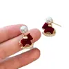 Pendientes de Perla de Pony Red Velvet para Mujer 2025 Nuevo Estilo Pendientes Únicos y Hermosos con Temperamento Elegante