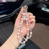 Llavero colgante de caballo pequeño de moda para coche, correa personalizada para teléfono, correa de muñeca, accesorio creativo para bolso para niñas