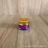 Botella de crema colorida de diamante de 15g Botella de crema para dama cuidado de la piel crema para ojos botella acrílica