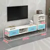 Mesa de Centro Combinación Gabinete de TV Extensible De Pie Madera Maciza Hogar Apartamento Pequeño Sala de Estar Moderna Simple Patas de Madera Maciza Gabinete de TV
