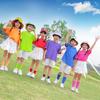Disfraces de Performance para Niños Jardín de Infancia Danza Color Caramelo Camiseta para Foto de Graduación Disfraces de Performance de Porristas para Escuela Primaria