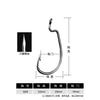 Anzuelo triple Micro 9003 con cuerpo ancho y vástago curvo para aparejo Texas, gusano blando, señuelo blando, anzuelos de pesca al por mayor
