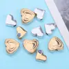 Accesorios Casuales DIY Corazón de Melocotón Corazón Colgante Pequeño Perforado Aleación Galvanoplastia Joyería Collar Pulsera Cuentas Al por Mayor