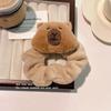 Clip de agarre Capibala para mujer, clip de tiburón grande, anillo de pelo de intestino grueso de peluche Maillard, máquina para agarrar bebés, horquilla de tortuga pequeña
