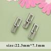 Acero inoxidable 316L geométrico moda vintage con anillo colgante aretes collar joyería accesorios semiacabados