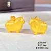 Loja de Ouro Mesmo Estilo Pingente de Pepita de Ouro Antiga Cor Duradoura Cavalo Tang Corrente de Suéter Acessório Requintado Leve Luxo