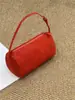 Bolso Pequeño de Cuero Escarchado Retro, Nuevo Bolso Versátil Elegante para Bolígrafos de Otoño e Invierno, Bolso de Mano de Cuero Casual de Gama Alta