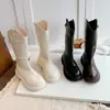 Coleção Outono 2026: Botas de Montaria Altas em Couro Macio para Crianças, Botas da Moda para Meninas para Looks de Primavera e Outono