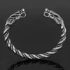 Collar Pulsera Cabeza de Lobo Vikingo Retro Nórdico Más Vendido Transfronterizo Set de Cadena de Acero Inoxidable Vikingo Fabricante Venta al por Mayor Dropshipping