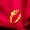 Joyería de oro arena oro arena Vietnam damas una variedad de amor abierto lazo anillo chapado en oro para mujer suministro de puesto lote