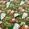 Véspera de Natal Papel de Presente Festivo Papel de Presente Vermelho e Verde Saco de Embalagem Flor Papel para Capa de Livro Veado de Natal Árvore Meias