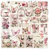 Pacote com 30 Adesivos Graffiti Românticos Rosa Retrô Adesivo Decorativo Criativo para Caderno Capa de Celular Adesivo à Prova d'Água Venda por Atacado