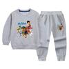 Traje de suéter de otoño para niño, primavera y otoño 2022, nuevo traje de dos piezas informal de estilo coreano para niños.