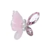 Arte de Uñas Explosivo Joyería de Mariposa de Cristal de Hielo Perla Ojo de Caballo Rosa Hielo a Través de Aleación Perforación Terminada para Arte de Uñas