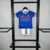 Directo de Fábrica Set Retro Infantil Conjunto de Chándal de Entrenamiento Real Madrid Barcelona Uniforme de Fútbol Transfronterizo Ropa Deportiva Múltiples Estilos Disponibles