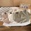Calcinhas femininas de seda Morandi tingidas para outono e inverno, elásticas, justas, 40-70kg, respiráveis, sem costura, de cintura média, em saquinho