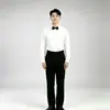 "Mil Milhas de Rios e Montanhas" Traje de performance para coro adulto estilo chinês para homens e mulheres, vestido com gola alta, saia longa, fantasia de performance, traje vermelho para competição de canto