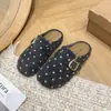 Zapatos Boken de otoño e invierno perezosos, con suela de gamuza, punta redonda, suela gruesa, sin cordones para mujer, estilo coreano, lunares retro