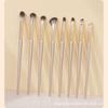 Juego de brochas para sombras de ojos Cangzhou 5/8 doradas con mango de plástico para principiantes, brocha para sombras de ojos y nariz, generación de puntos de fábrica