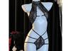 Body Ajustado Sexy de Encaje, Belleza Pura de Lujuria, Transparente con Cuello Halter, Lencería Sexy sin Espalda, Traje Libre de Tentación