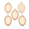 30*20mm Diámetro Interior Aleación Accesorios para Joyería Oval Base de Piedra de Tiempo Colgante para Collar Base C73