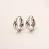 Aretes de Clip en Forma de U Cruzados de Alta Gama, Modernos y Sencillos, Versátiles y Elegantes Aros Lisos para Mujer, Accesorios para Orejas de Estilo Minimalista Ins Europeo y Americano