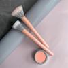 Shangrong lana punto color brocha para rubor maquillaje transparente doble capa cabeza plana una brocha acabado maquillaje maquillaje maquillaje brocha de maquillaje