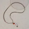 Otoño e Invierno Nuevo Cerámica de Jingdezhen Hongo Collar Accesorios para Mujer Diseño de Nicho Transfronterizo Collar Joyería para Mujer Gama Alta