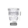 Taza de cristal estilo nuevo Glaciar Taza de desayuno simple Taza de leche Taza de agua de aspecto alto con regalo de mano 00