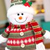 Nuevo Transfronterizo Adornos de Muñeco Telescópico Navideño Santa Rayado Anciano Muñeco de Nieve Alce Decoraciones Regalos de Navidad