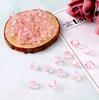 Cuentas de flores acrílicas de color transparente, hechas a mano, para hacer tú mismo, pulsera, diadema, horquilla, accesorios de joyería para ropa, venta al por mayor