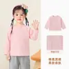 Camiseta de manga larga Kaka Panda para niños y niñas, camiseta básica de otoño para niños, top casual de otoño para bebé, moderno