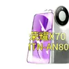 Adecuado para Película Templada de Pantalla Completa Honor X70 X60I Anticaída 30I Blu-Ray 20 Vidrio X50I + Película para Teléfono Móvil X40Gt