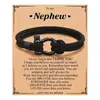 Pulsera de Moda Transfronteriza Europea y Americana Brazalete Tejido para Hombres Cierre de Acero Inoxidable Cuerda Roja de Mano para Pareja Joyería para Estudiantes