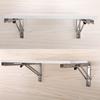 Soporte triangular plegable móvil de acero inoxidable para el hogar, soporte de ángulo recto de 90 grados con carga, soporte de pared superior para partición