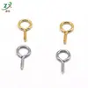 Aguja de Ojo de Oveja de Acero Inoxidable Clavo de Ojo de Oveja Boca Cerrada Conector de Colgante de Uña de Cuerno de 9 Caracteres Accesorios de Joyería Redondos Hecho a Mano DIY