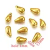 Acero Inoxidable Color Conservante Chapado en Oro 18K Accesorios de Joyería Bala Colgante DIY Gota de Agua Chapado en Oro Real