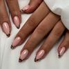 Uñas Portátiles para Otoño e Invierno, Populares en Europa y América, Uñas Almendradas, Uñas Postizas con Estampado de Leopardo para Otoño e Invierno, Uñas Postizas Portátiles de Alta Calidad