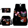 Conjunto de tres piezas de mochila, bolso escolar, estuche y bolso de hombro de Dandy's World (nuevo producto en 3D)