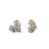 Brincos de Zircônia Qingxing Estilo Coreano Moda Brincos Femininos Personalizados Versátil Floco de Neve Amante da Luz da Lua Fábrica de Joias Venda Direta